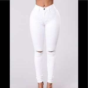 White Fashion Nova jeans